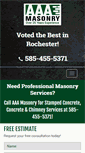 Mobile Screenshot of aaamasonry.com